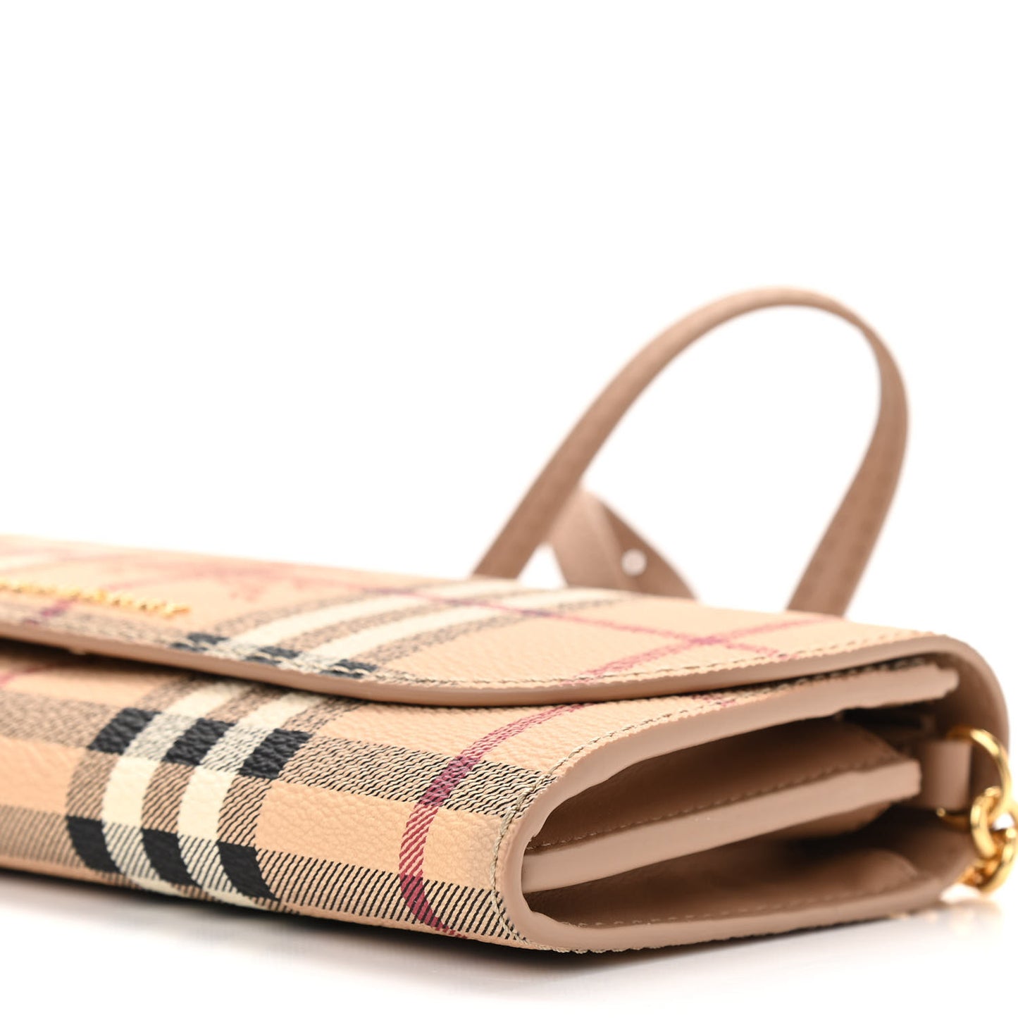 Haymarket Check Henley Wallet On Chain Mid Camel