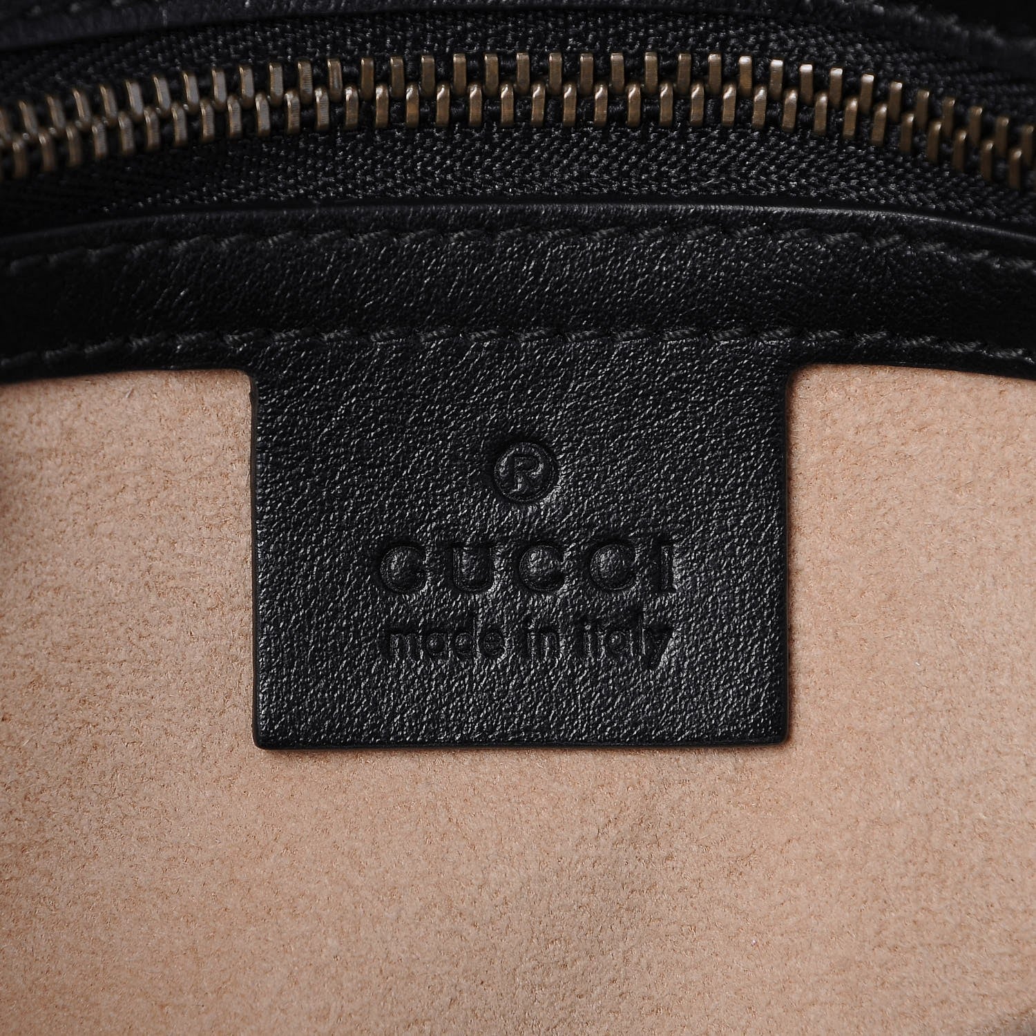 Gucci Calfskin Matelasse Small GG Marmont Shoulder Bag Black 6 of 7