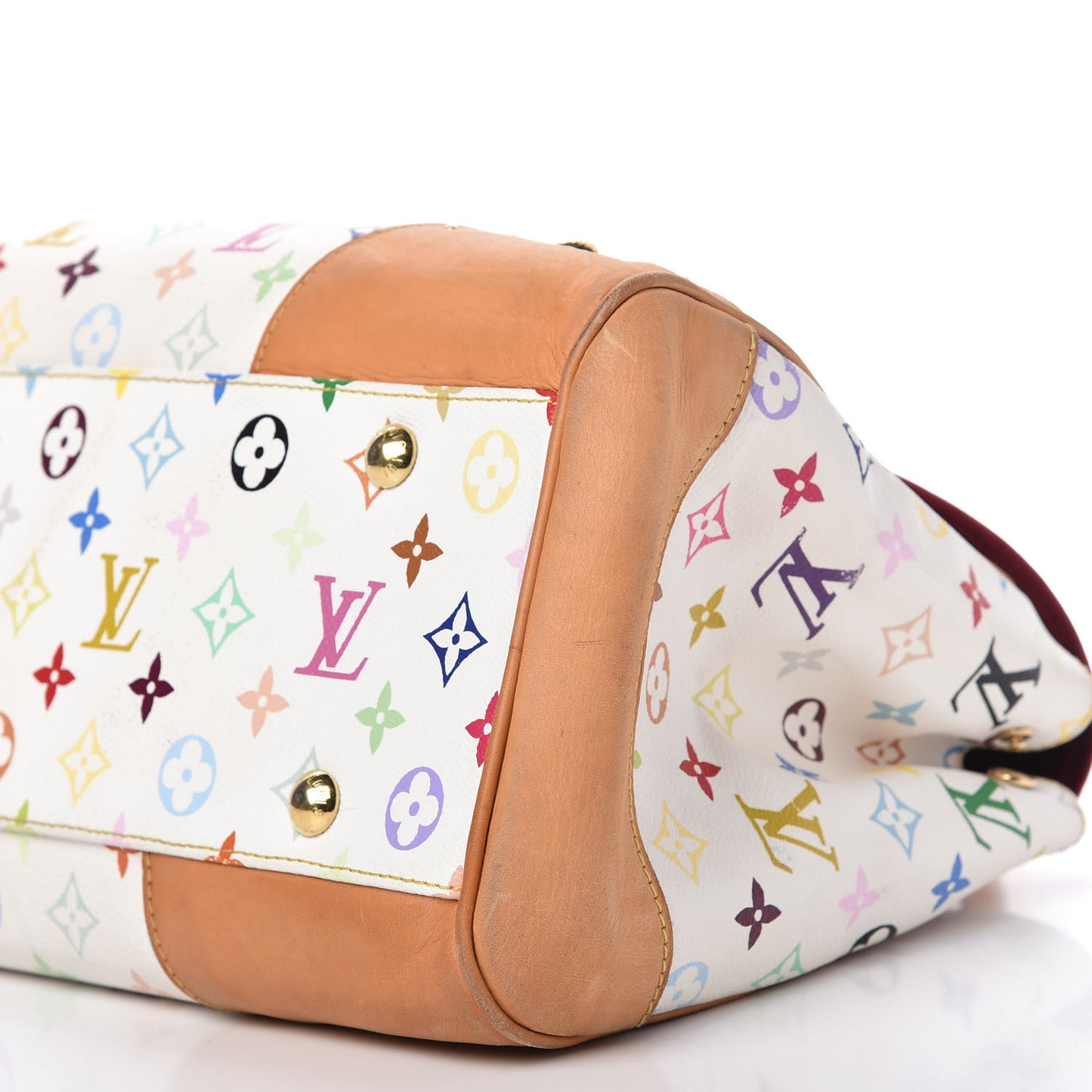 Monogram Multicolor Beverly GM White