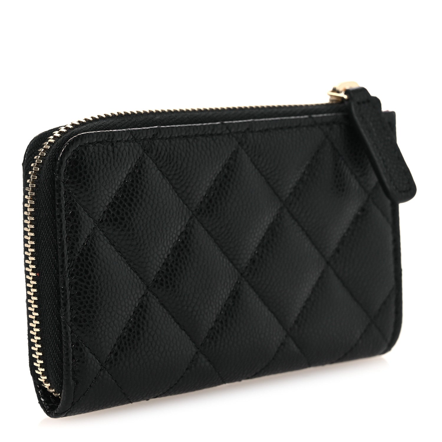Chanel Caviar Quilted Zipped Key Holder Case Black 4 of 11