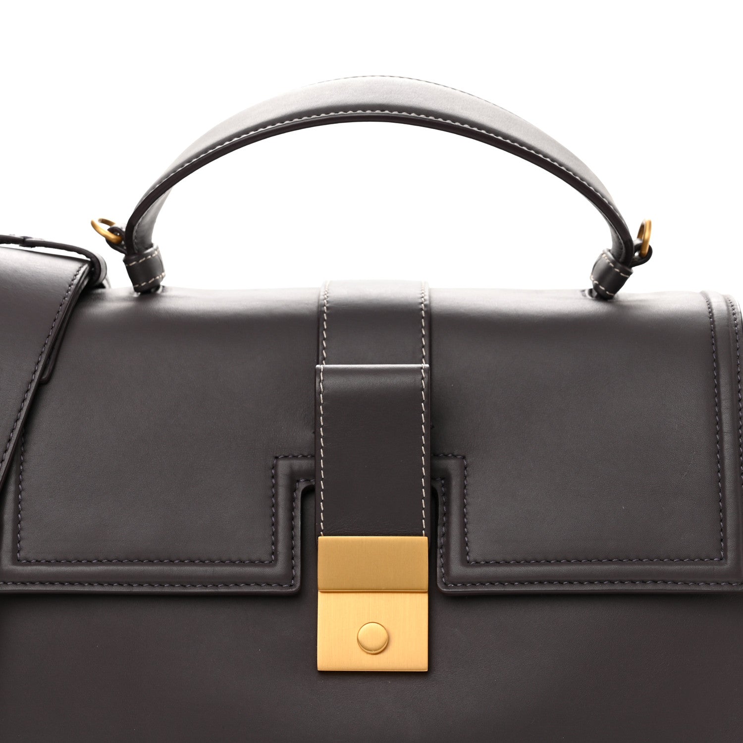 Bottega Veneta Matte Calfskin Medium Piazza Bag Quetsche 9 of 11