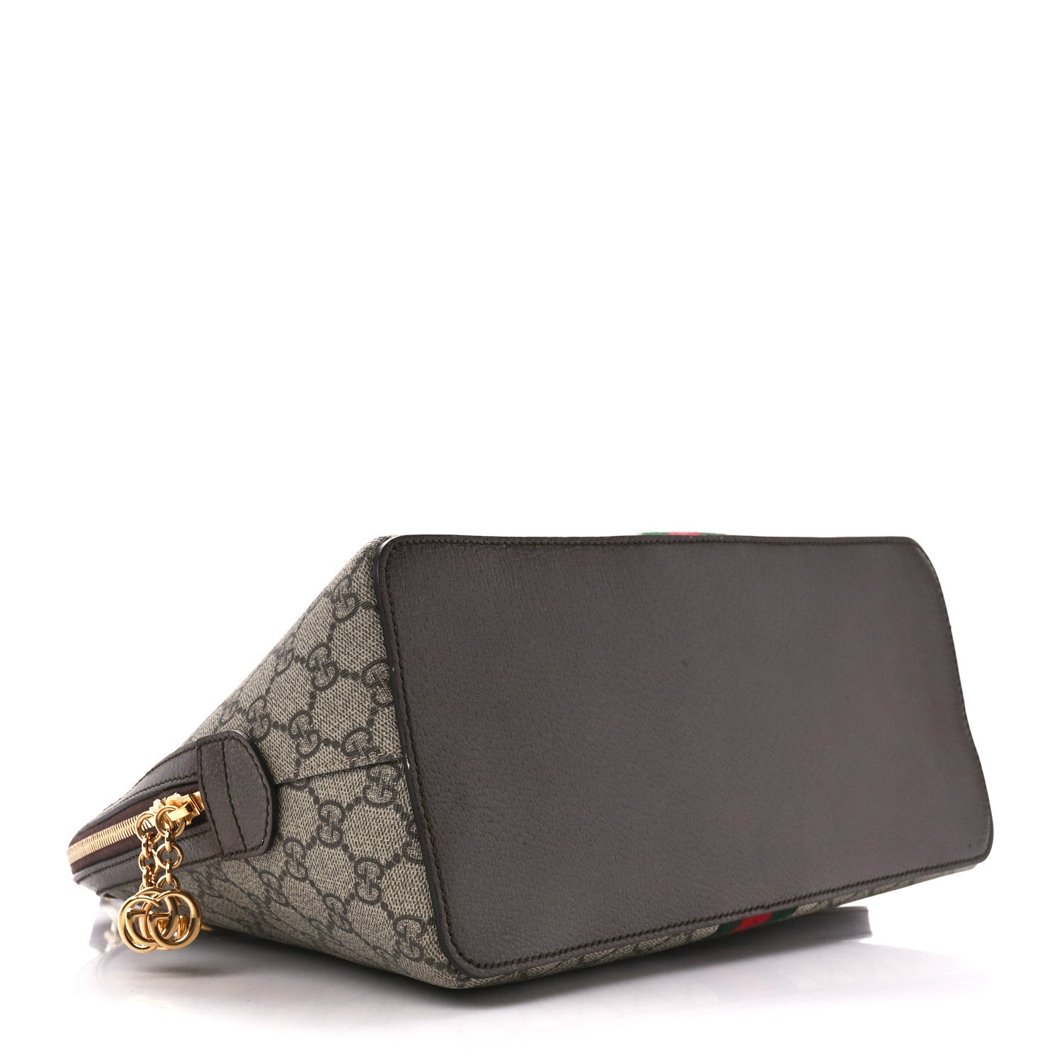Gucci GG Supreme Monogram Web Medium Ophidia Top Handle Dome Bag Brown 4 of 11