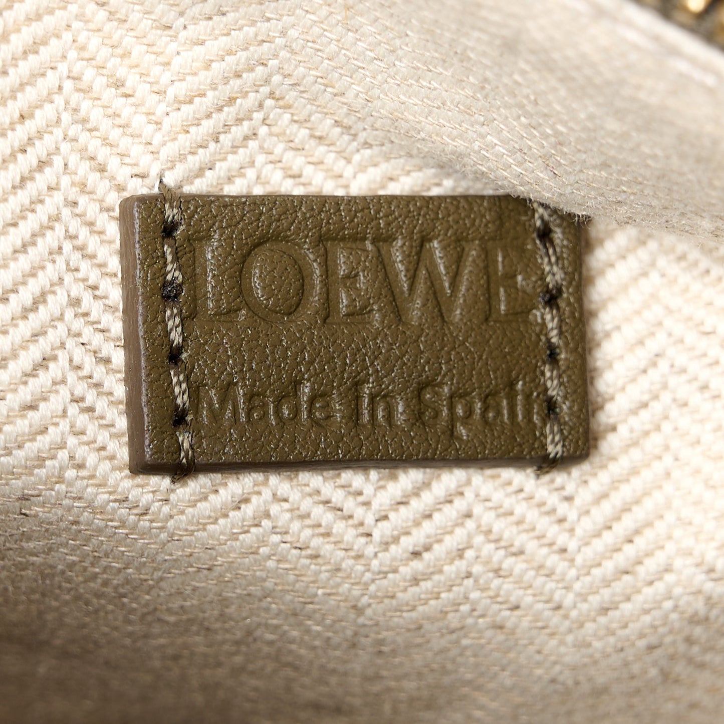 Calfskin Mini Puzzle Bag Khaki Green