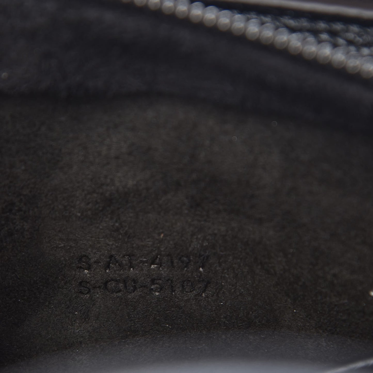 Drummed Calfskin Nano Luggage Black
