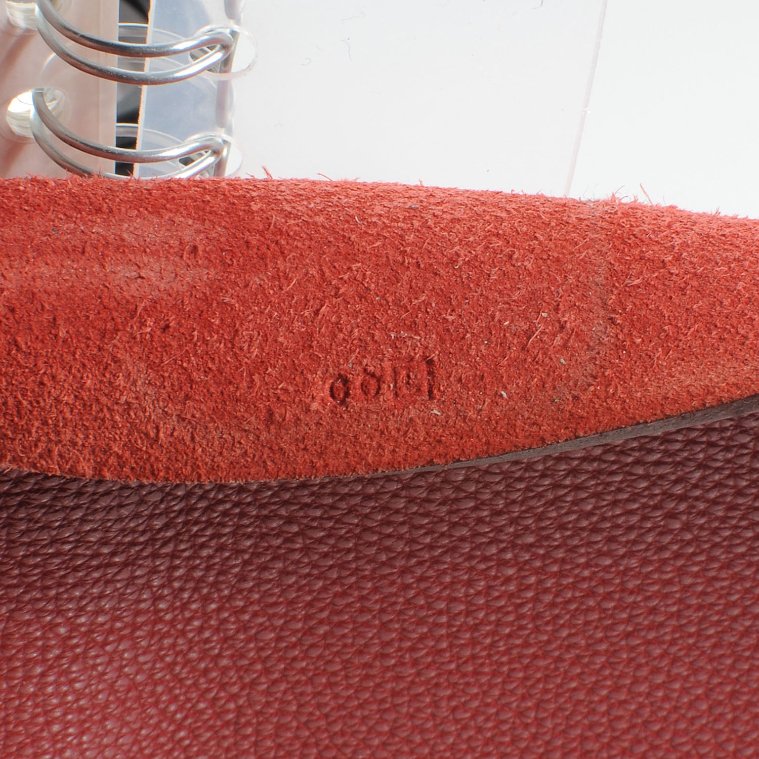 Hermes Togo Ulysse MM Notebook Cover Rouge Garance 8 of 8