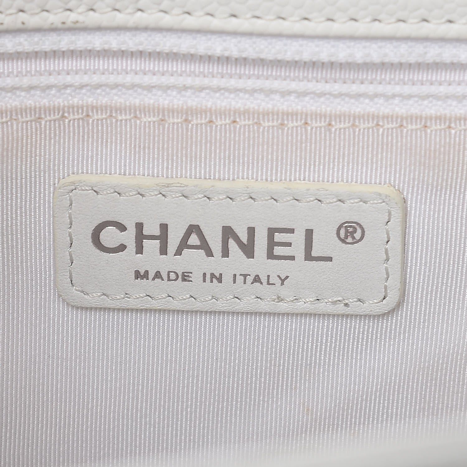 Chanel Caviar Quilted Grand Shopping Tote GST White 6 of 27