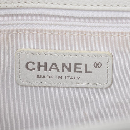 Chanel Caviar Quilted Grand Shopping Tote GST White 6 of 27