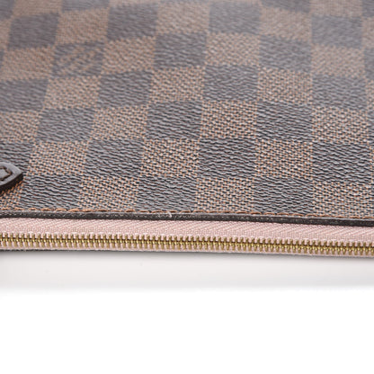 Louis Vuitton Damier Ebene Neverfull MM GM Pochette Rose Ballerine 10 of 13