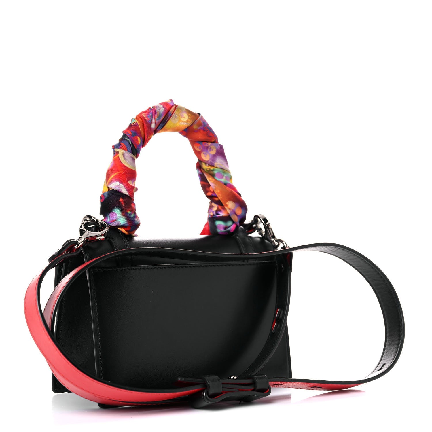 Christian Louboutin Grained Calfskin Mini Elisa Top Handle Bag Black 3 of 16