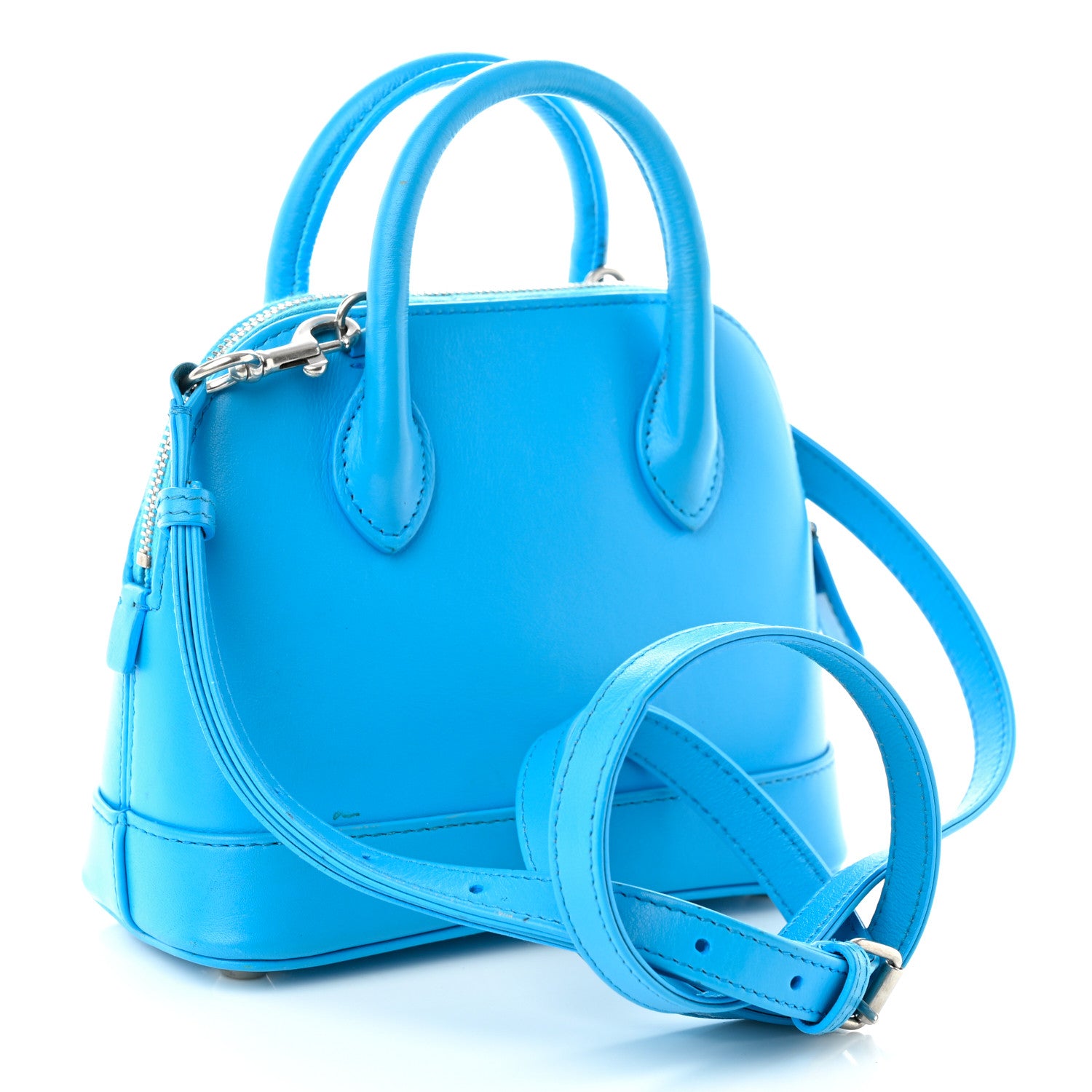 Balenciaga Soft Calfskin Puppy And Kitten XXS Ville Top Handle Bag Bleu Turquoise 3 of 10