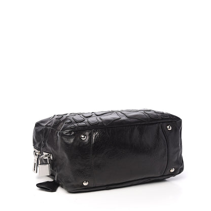 Prada Cervo Shine Bauletto Black 3 of 12