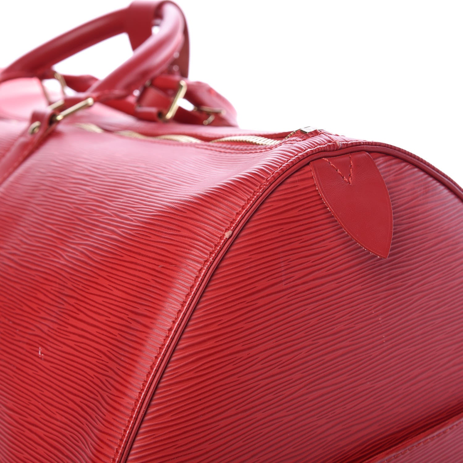 Louis Vuitton Epi Keepall 55 Castillan Red 20 of 23