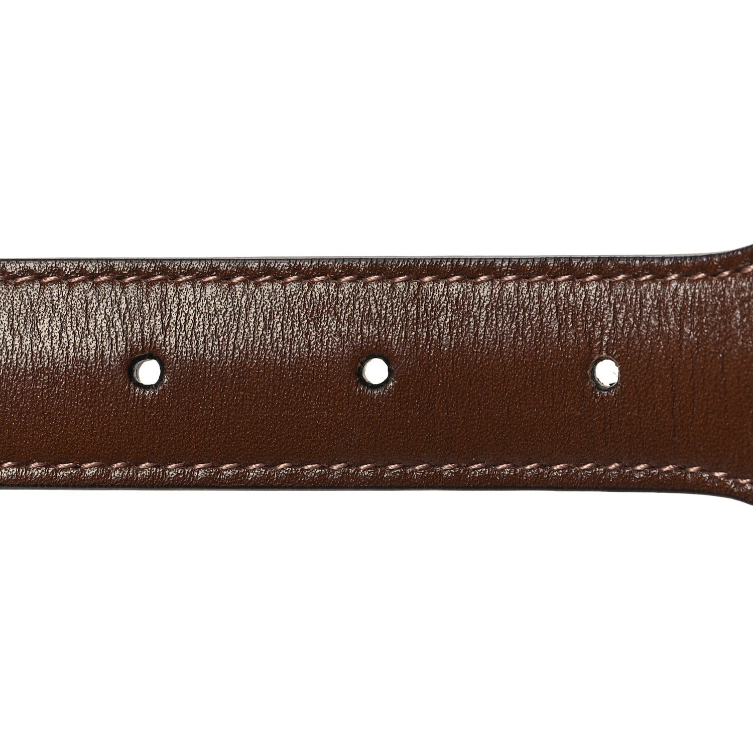 Gucci Efesto Leather Horsebit 25mm Belt 85 34 Brown Sugar 3 of 5