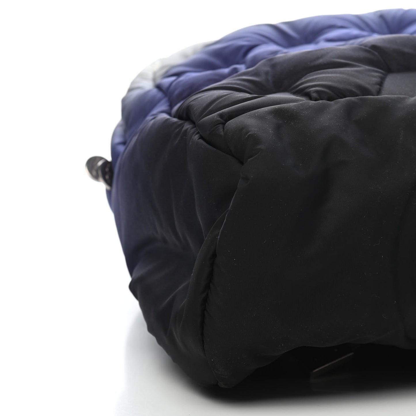 Nylon Embossed Small Doudoune Backpack Black Blue White