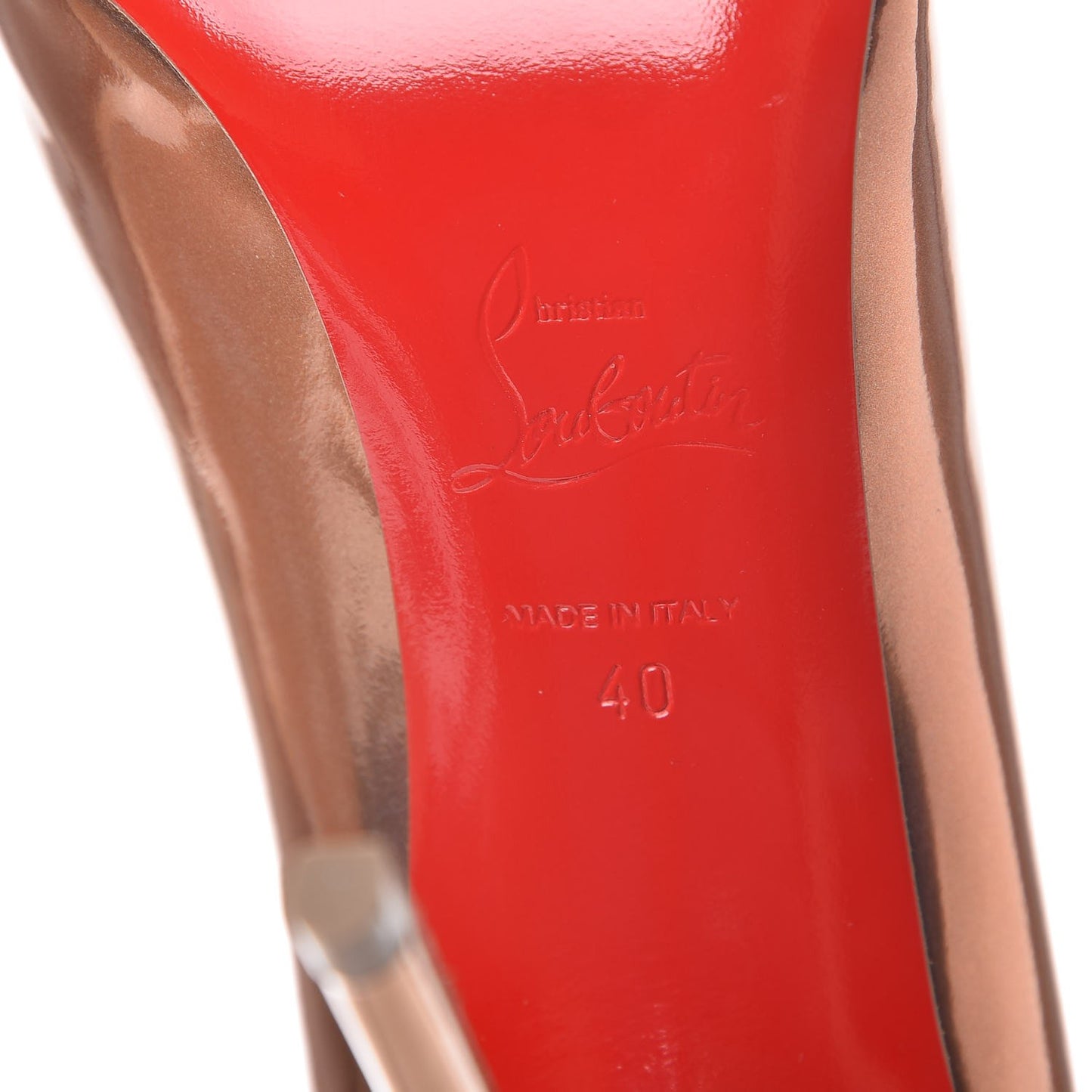 Metallic Patent Pigalle Follies 100 Pumps 40 Cappuccino