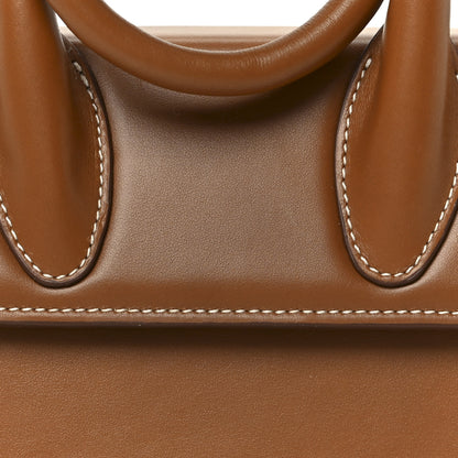 Jacquemus Smooth Calfskin Le Chiquito Noeud  Light Brown 7 of 9
