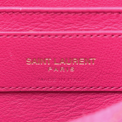 Saint Laurent Calfskin Small Monogram Cabas Fuchsia 6 of 15