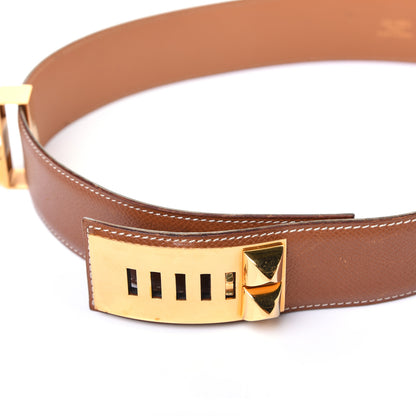 Hermes Courchevel Collier De Chien CDC Belt 70 Gold 10 of 11