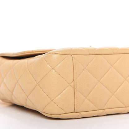 Chanel Caviar Quilted Shoulder Flap Bag Beige 6 of 13