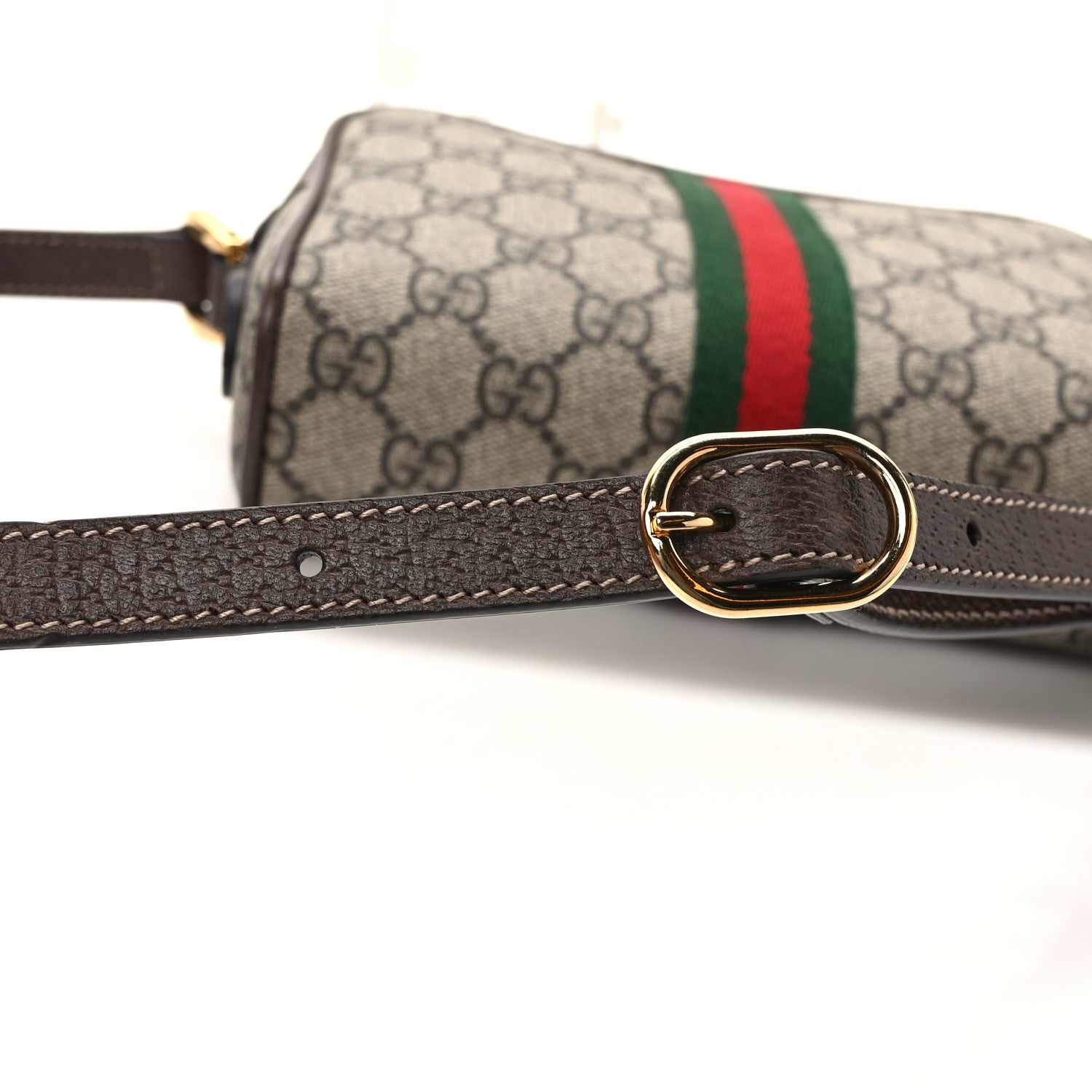 Gucci GG Supreme Monogram Web Mini Ophidia Shoulder Bag Brown 12 of 12