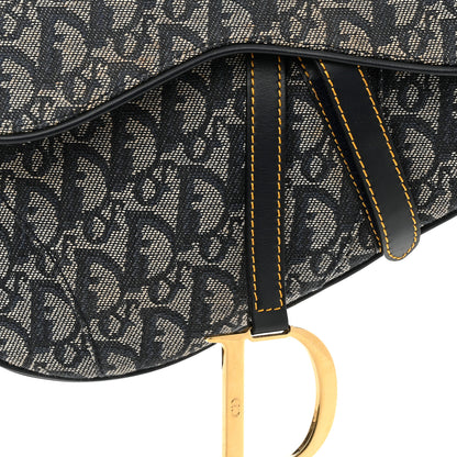 Christian Dior Monogram Saddle Bag Blue 8 of 10