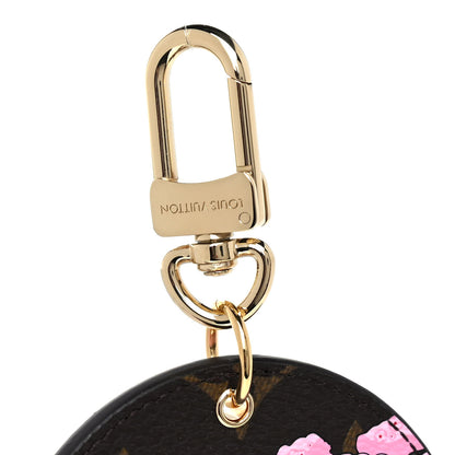 Louis Vuitton Monogram 2021 Christmas Animation Japanese Garden Bag Charm Key Ring Wisteria Pink 4 of 5