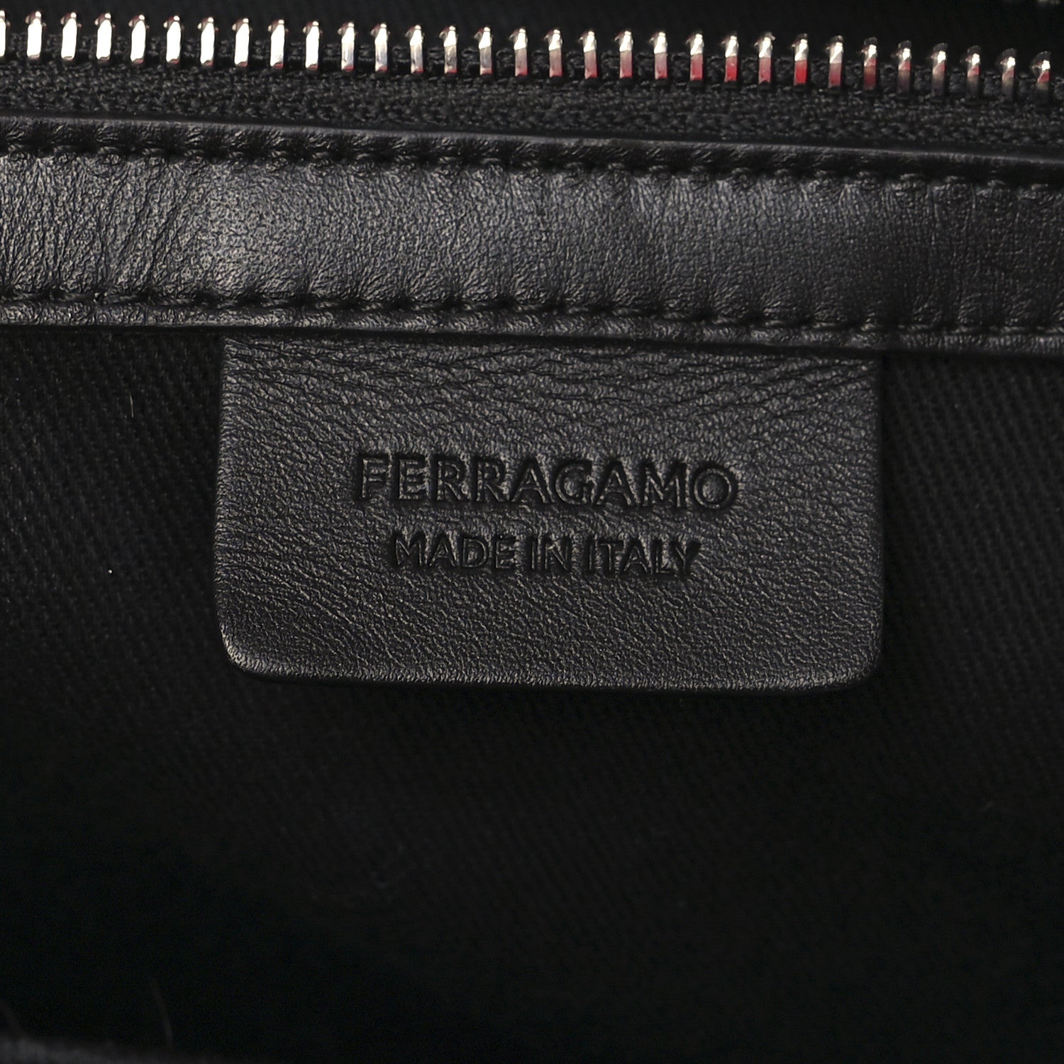 Salvatore Ferragamo Smooth Airbrushed Calfskin XL Gancini Buckles Tote Bag Flame Red Black 6 of 14