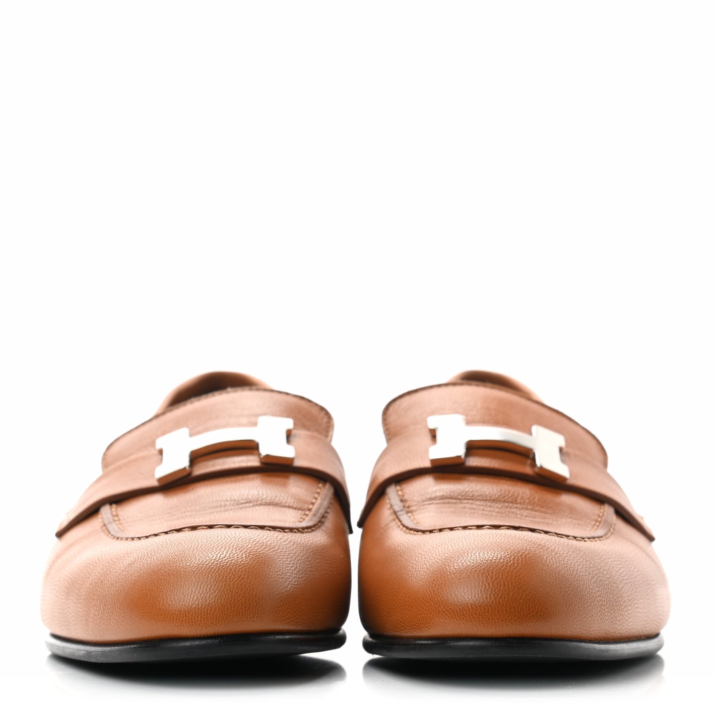 Goatskin Womens Paris Loafers 37 Gold