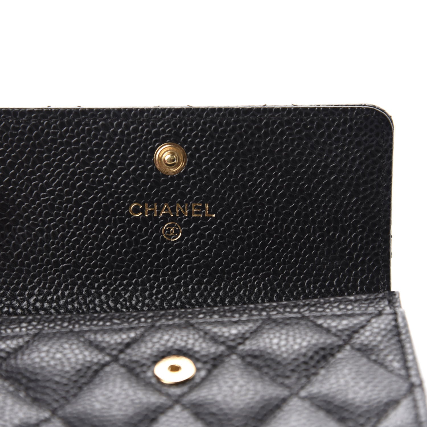 Chanel Caviar Quilted Flap Card Holder Black 6 of 9