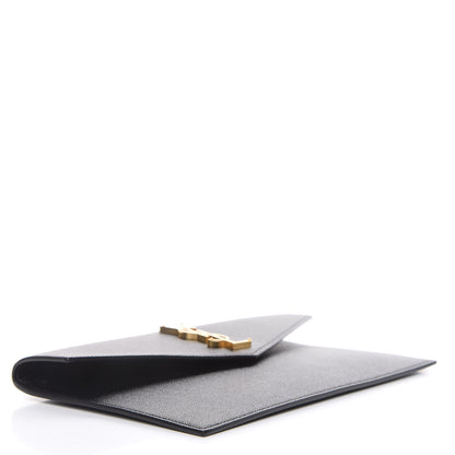 Saint Laurent Grain De Poudre Uptown Pouch Black 4 of 7