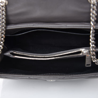 Saint Laurent Calfskin Y Quilted Monogram Small Loulou Chain Satchel Asphalt 5 of 8