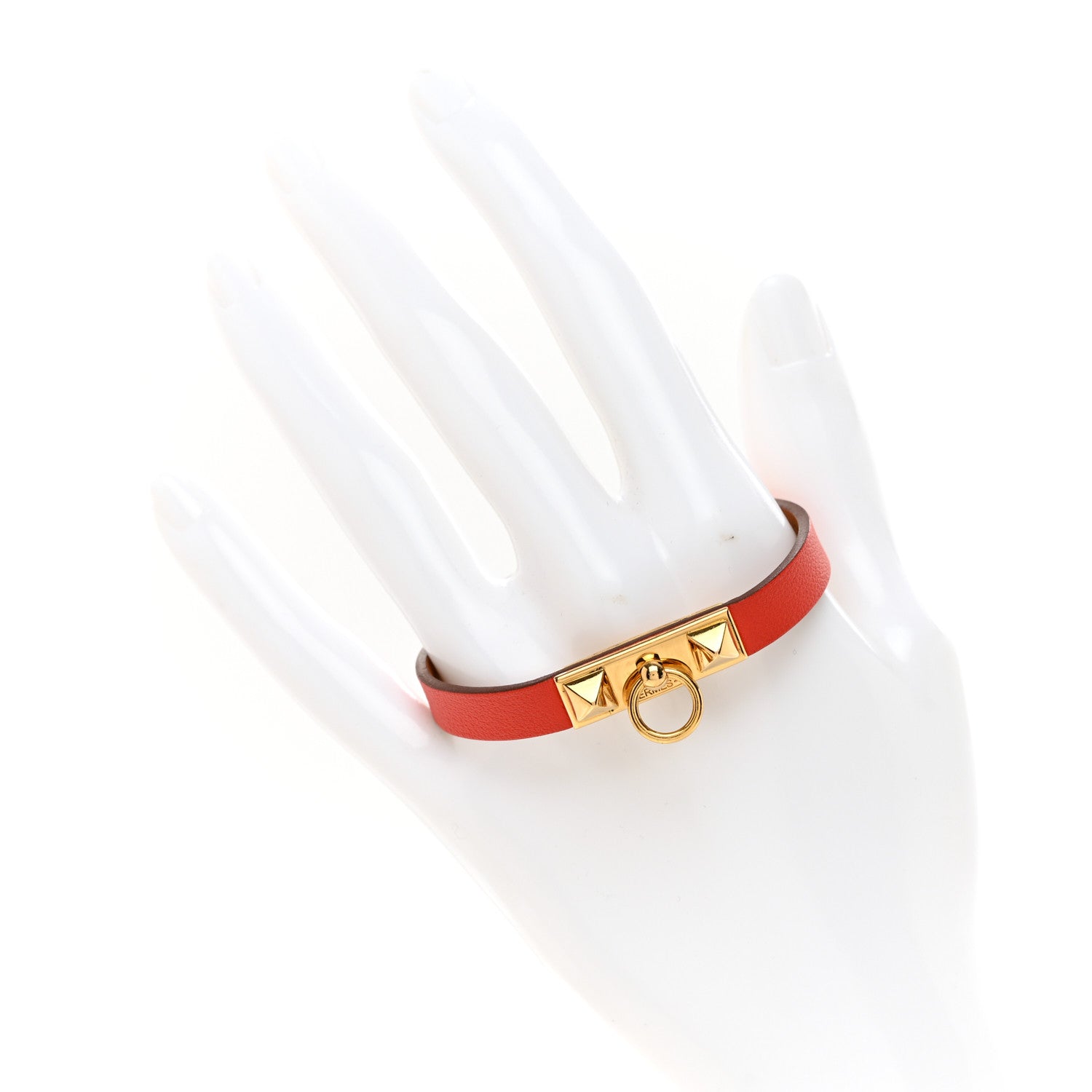 Hermes Swift Micro Rivale Bracelet XS Sanguine 2 of 5