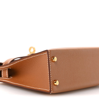 Hermes Epsom Mini Kelly Sellier 20 Gold 9 of 11