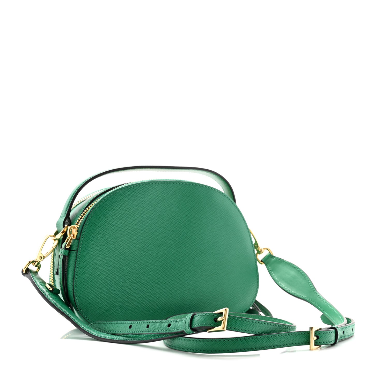 Saffiano Lux Odette Crossbody Verde