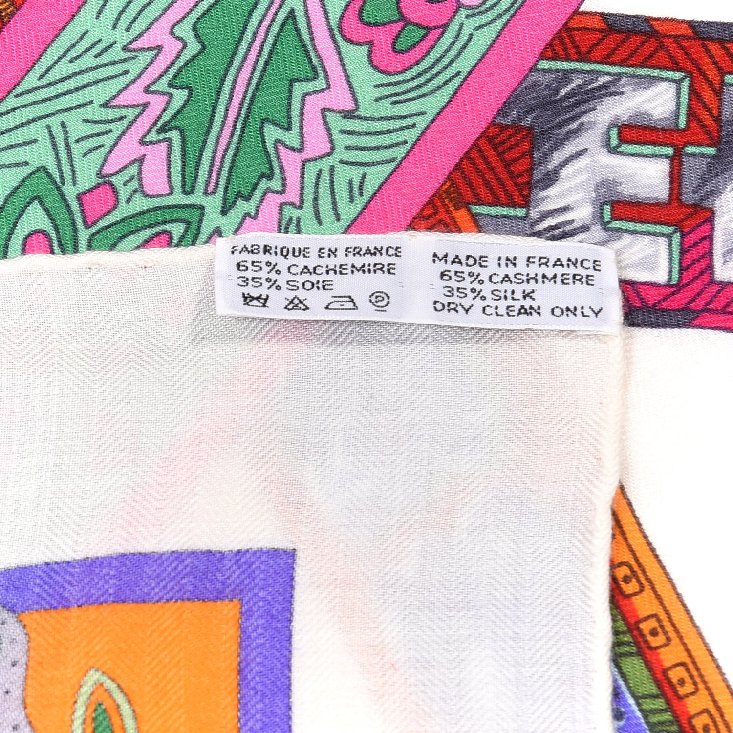 Hermes Cashmere Silk Le Songe De La Licorne Shawl 140 3 of 4