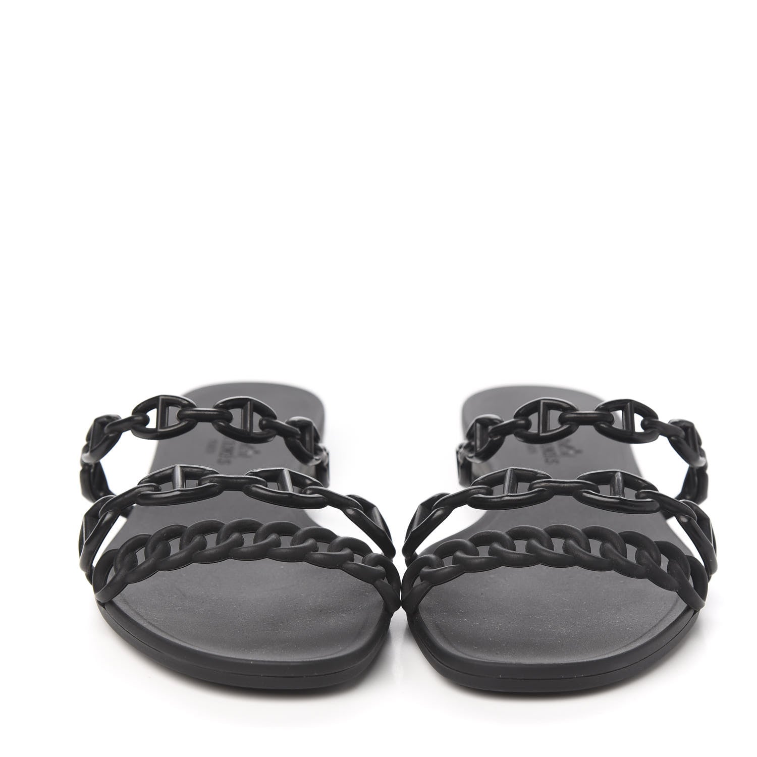 Hermes TPU Rivage Sandals 36 Black 2 of 7