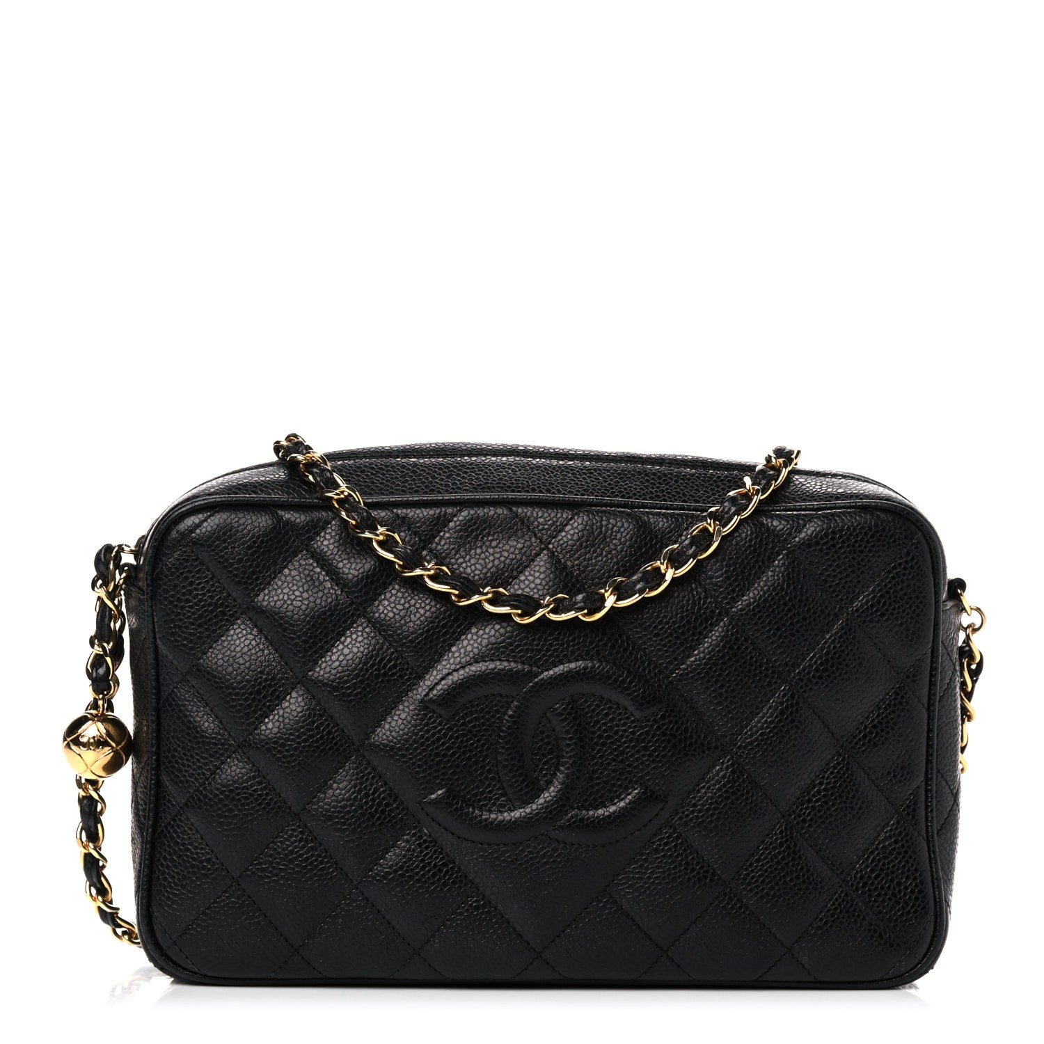Chanel Caviar Quilted CC Camera Case Black 1 of 20