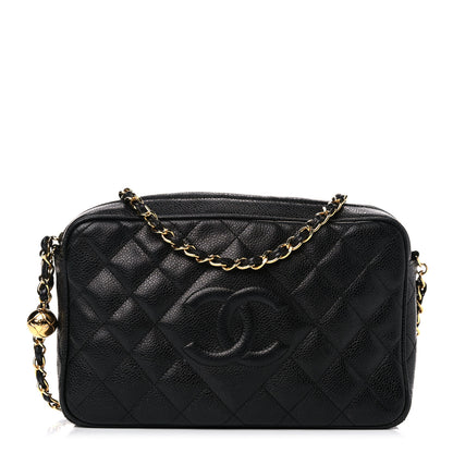 Chanel Caviar Quilted CC Camera Case Black 1 of 20