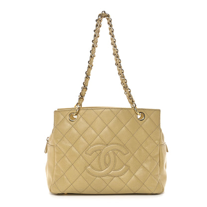 Chanel Caviar Quilted Petit Timeless Tote PTT Beige 1 of 14