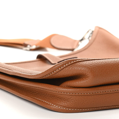 Hermes Taurillon Clemence Evelyne III PM Gold 8 of 9