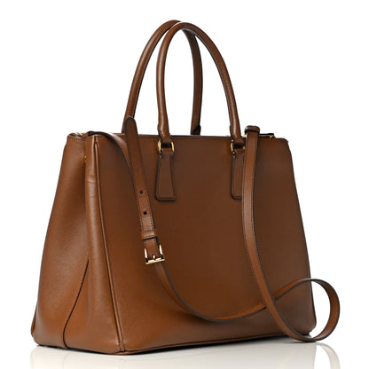 Prada Saffiano Medium Galleria Double Zip Tote Cannella 3 of 14
