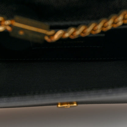 Saint Laurent Grain De Poudre Small Monogram Kate Satchel Black 4 of 8