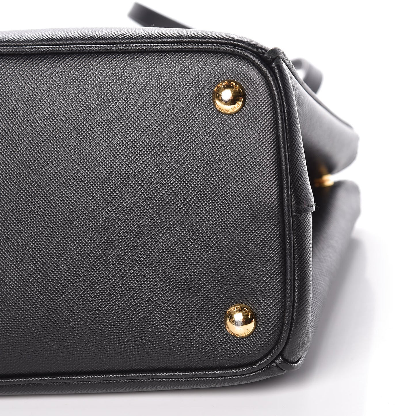 Saffiano Small Galleria Double Zip Tote Black