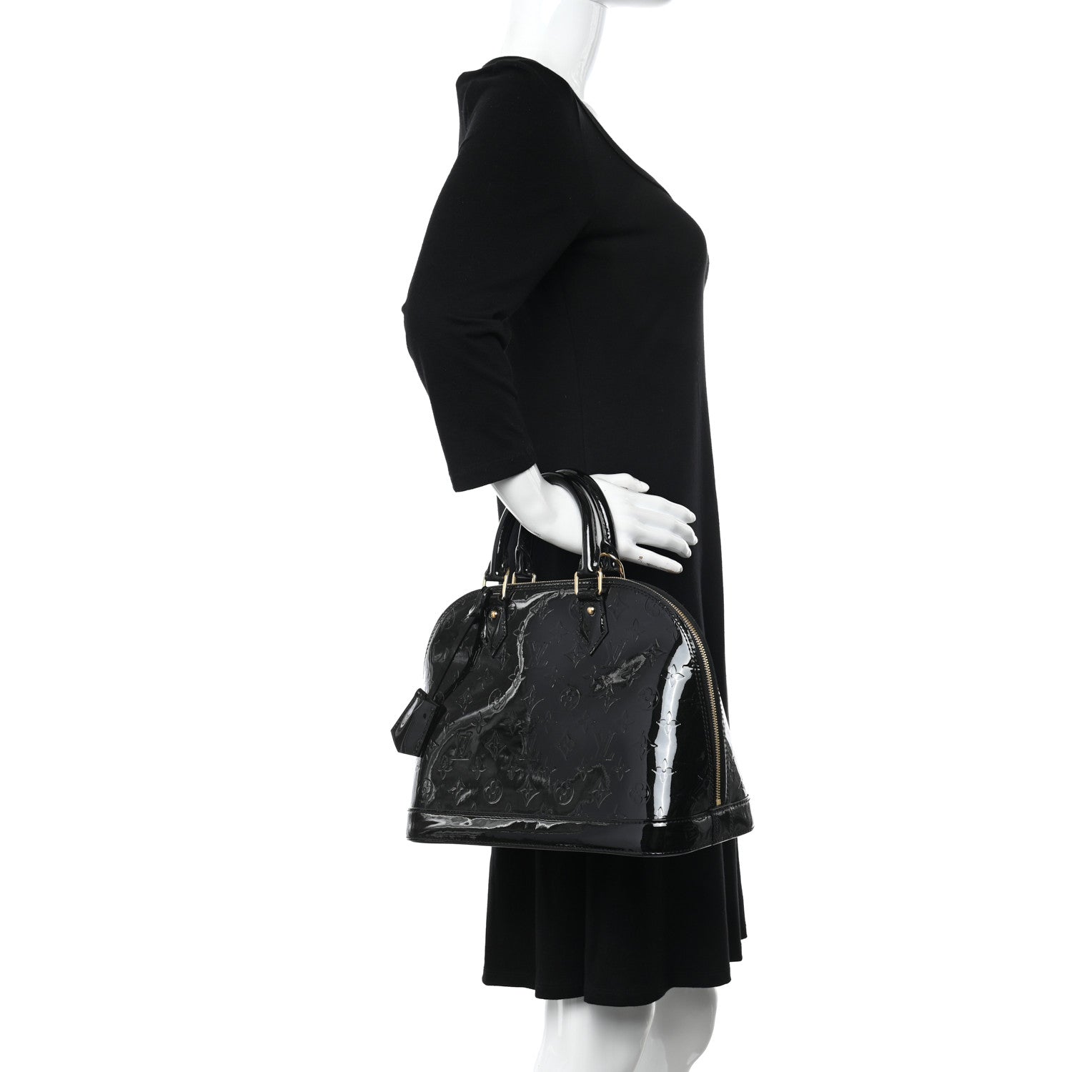 Louis Vuitton Vernis Alma PM Noir Magnetique 2 of 9