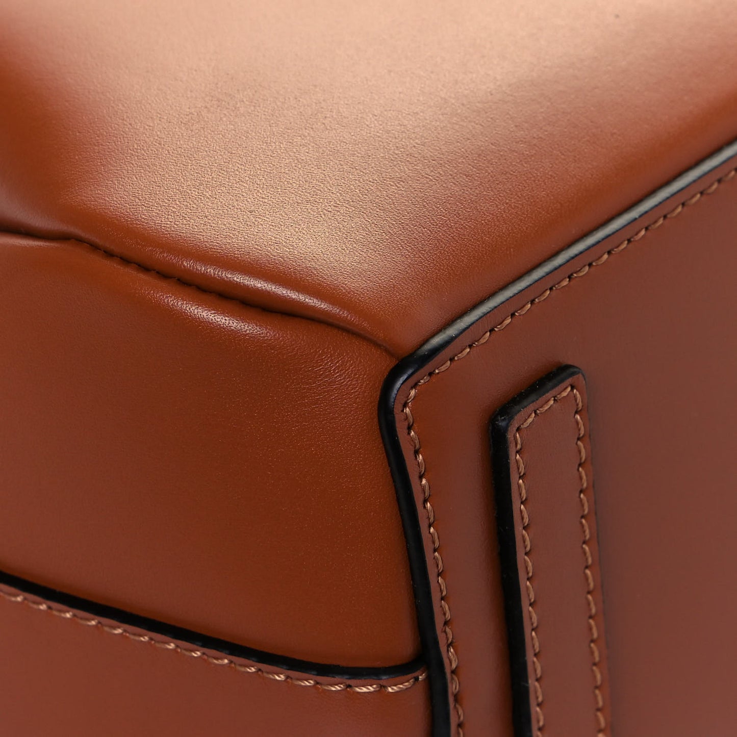 Boxcalf Mini Lazo Tote Tan