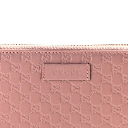 Gucci Soft Microguccissima Zip Around Organizer Wallet Soft Pink 6 of 9