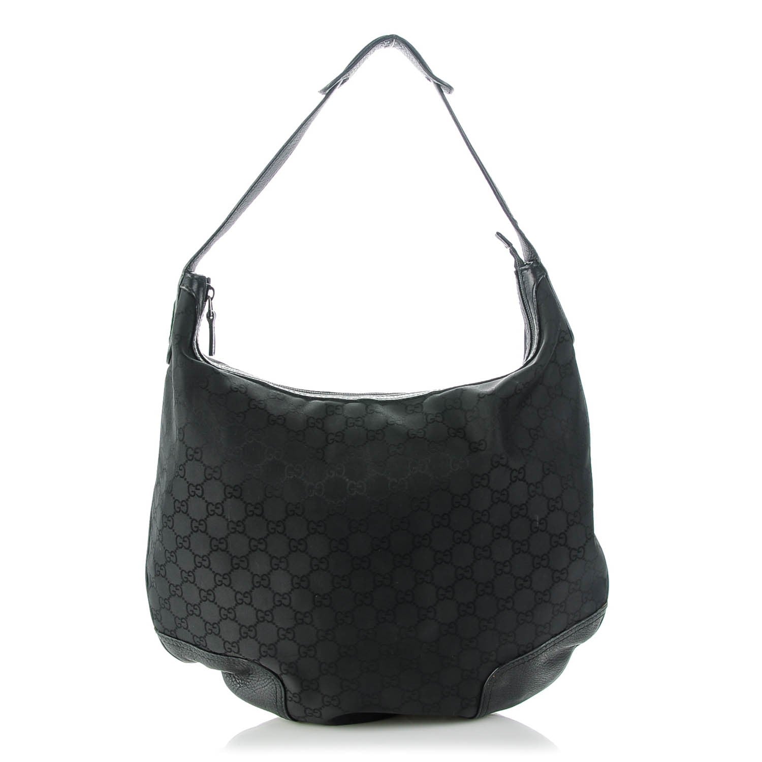 Gucci Nylon Monogram Large Princy Hobo Black 1 of 7