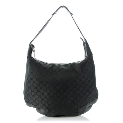 Gucci Nylon Monogram Large Princy Hobo Black 1 of 7