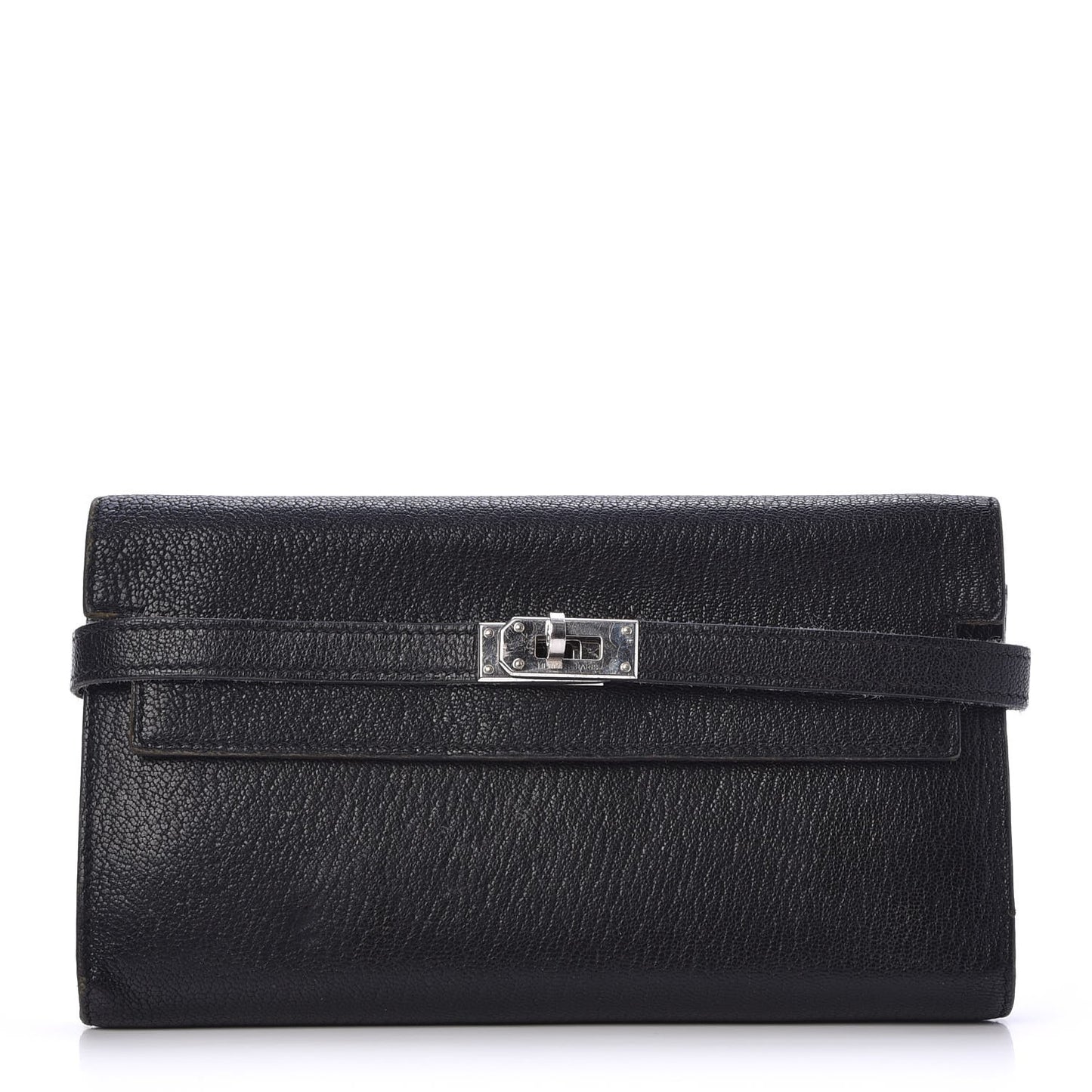 Chevre Mysore Kelly Longue Wallet Black