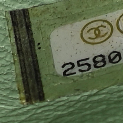 Chanel Sequin Mini Waterfall Flap Green Light Green Yellow 9 of 18